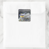 キリスト教の勇気付けられる神のために懸命に過ぎない スクエアシール (バッグ)