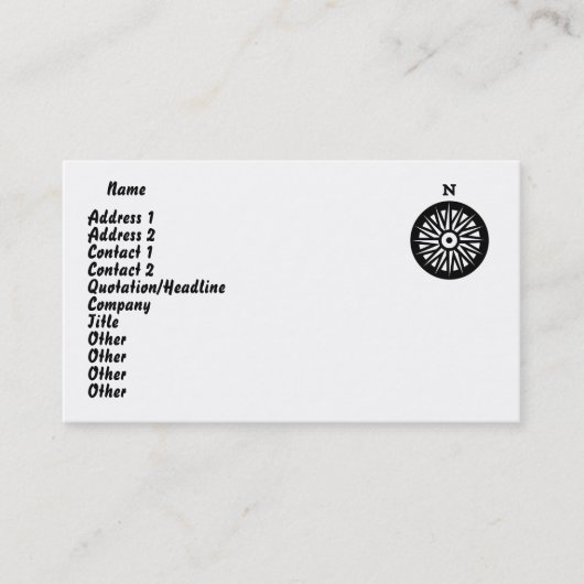 キリスト教の勧める名刺 名刺 (正面)