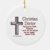 キリスト教の医者 セラミックオーナメント (裏面)