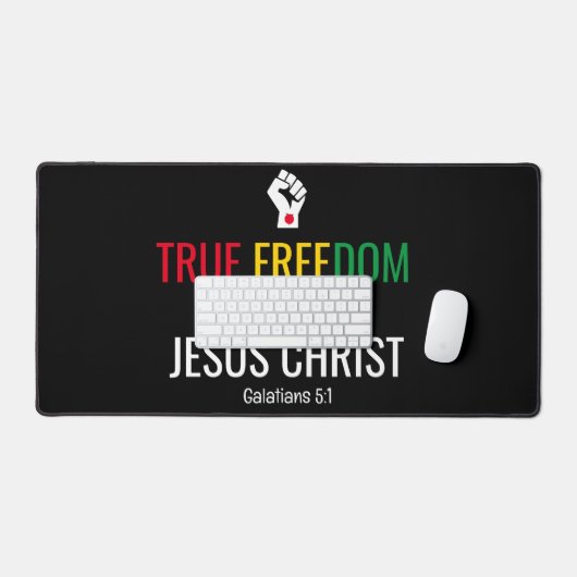 キリスト教の十二番目のイエスの真の自由 デスクマット (キーボード&マウス)