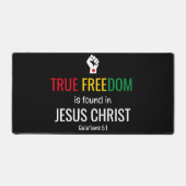 キリスト教の十二番目のイエスの真の自由 デスクマット (正面)