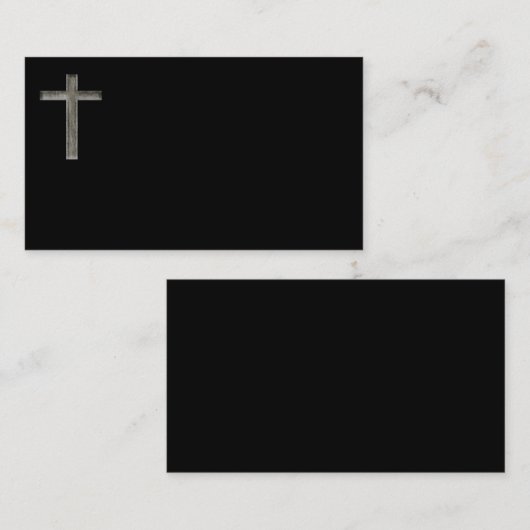 キリスト教の十字の牧師のMinisiterの名刺 名刺 (正面/裏面)