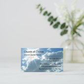 キリスト教の十字の空の日光 名刺 (スタンド正面)