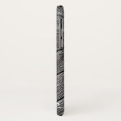 キリスト教の十字の素朴な木製のモノグラム Case-Mate iPhoneケース (裏面/左)