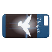 キリスト教の十字架とパーソナライズされた鳩 Case-Mate iPhoneケース (裏面(横))