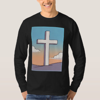 キリスト教の十字架にインスピレーション Tシャツ
