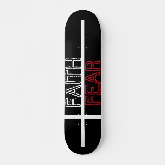 キリスト教の十字架への恐怖に対する信仰 スケートボード (正面)