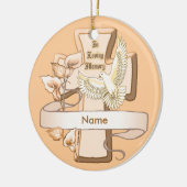 キリスト教の十字架を愛して セラミックオーナメント (左)