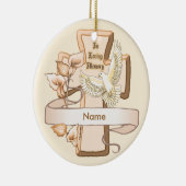 キリスト教の十字架を愛して セラミックオーナメント (右)