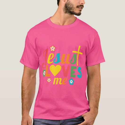 キリスト教の十字架を愛するイエス Tシャツ (正面)