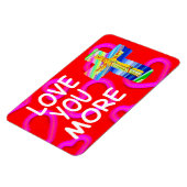 キリスト教の十字架を愛せよ マグネット (左側)