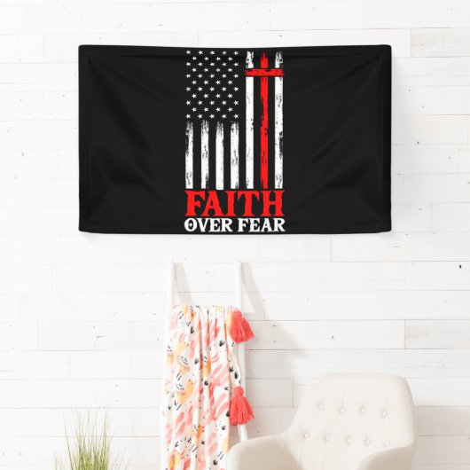 キリスト教の十字架カッコいいを恐れる信仰 横断幕 (インサイチュ)