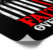 キリスト教の十字架カッコいい恐怖に対する信仰 ポスター (角)