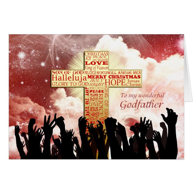 キリスト教の十字架クリスマス (正面横)