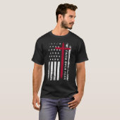 キリスト教の十字架クールアメリカへの恐怖に対する信仰 Tシャツ (正面フル)