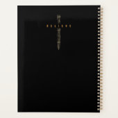 キリスト教の十字架信じに対するデザイン プランナー手帳 (裏面)