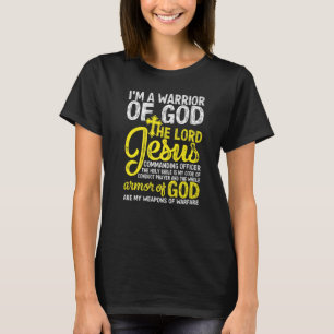 キリスト教の十字架信仰の神の主イエスの武具 Tシャツ