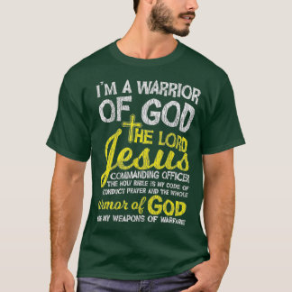 キリスト教の十字架信仰の神の主イエスの武具 Tシャツ