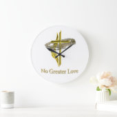 キリスト教の十字架 ラージ壁時計 (ホーム)