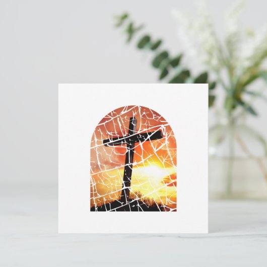 キリスト教の十字架 招待状 (スタンド正面)