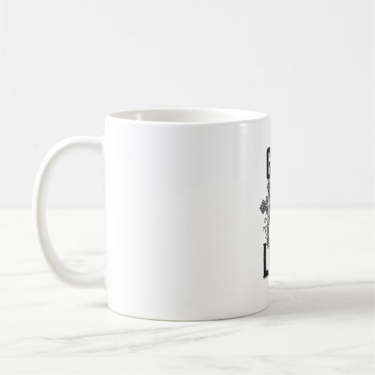 キリスト教の十字架 神は私の真実の愛です ベクター コーヒーマグカップ (左)