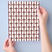 キリスト教の十字模様 チラシ (手)