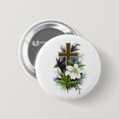 キリスト教の十字2 Pin 缶バッジ (正面&裏面)