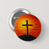 キリスト教の十字 缶バッジ (正面&裏面)