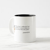 キリスト教の卒業のギフト ツートーンマグカップ (正面左)