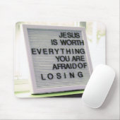 キリスト教の印は何でもイエスの価値がある マウスパッド (マウス)