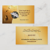 キリスト教の名刺の足跡 名刺 (正面/裏面)