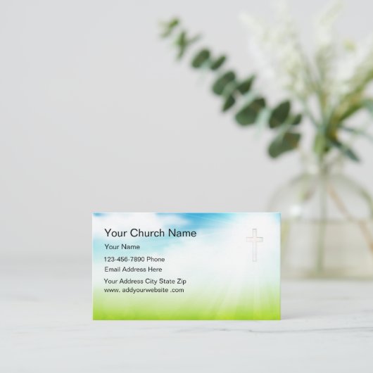 キリスト教の名刺 名刺 (スタンド正面)