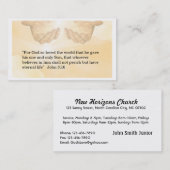 キリスト教の名刺 名刺 (正面/裏面)