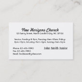 キリスト教の名刺 名刺 (裏面)