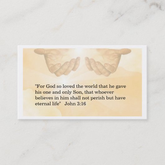 キリスト教の名刺 名刺 (正面)