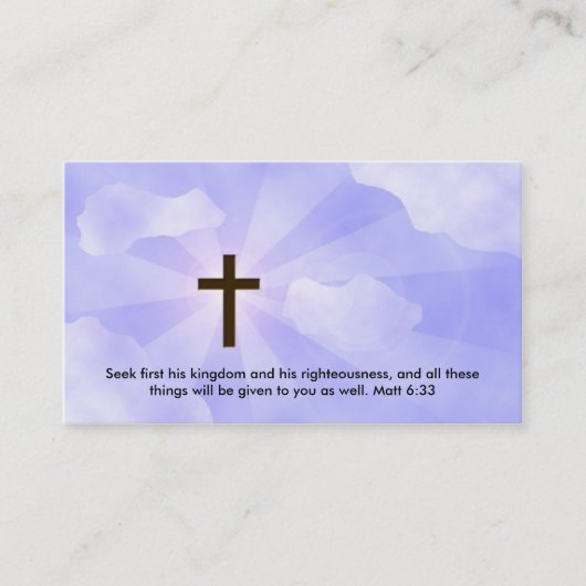 キリスト教の名刺 名刺 (正面)