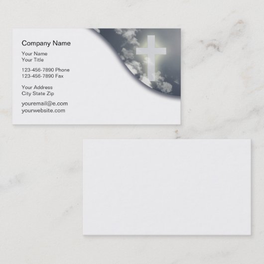 キリスト教の名刺 名刺 (正面/裏面)