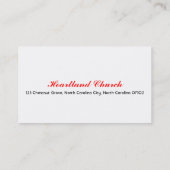 キリスト教の名刺 名刺 (裏面)