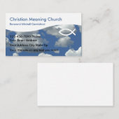 キリスト教の名刺 名刺 (正面/裏面)