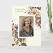 キリスト教の哀悼フローラ写真鑑賞 サンキューカード (正面)