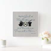 キリスト教の喜び スクエア壁時計 (ホーム)