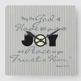 キリスト教の喜び スクエア壁時計