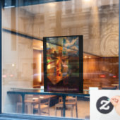 キリスト教の四旬節復活祭の木 ウィンドウサイン (カフェ窓)