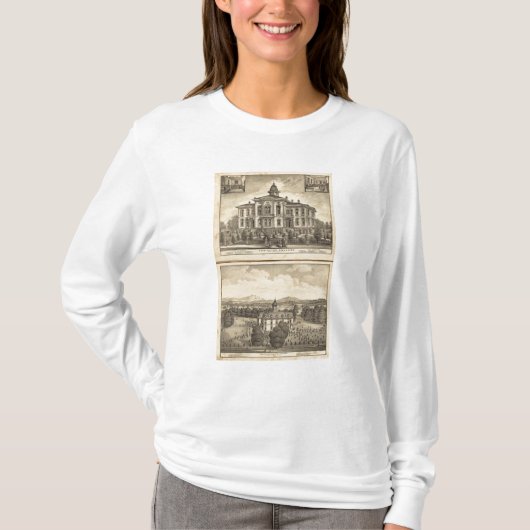 キリスト教の大学および太平洋のメソジスト派の大学 Tシャツ (正面)