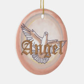 キリスト教の天使の鳩 セラミックオーナメント (右)