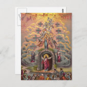 キリスト教の天国門のイエス様 ポストカード (正面/裏面)