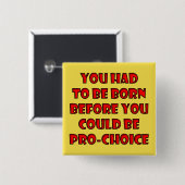 キリスト教の妊娠中絶に賛成の中絶反対は生命を選びます 缶バッジ (正面&裏面)