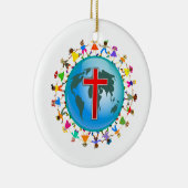 キリスト教の子供 セラミックオーナメント (右)