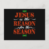 キリスト教の季節の理由はイエスである ポストカード (正面)