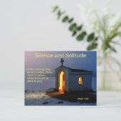 キリスト教の孤独と沈黙 ポストカード (スタンド正面)